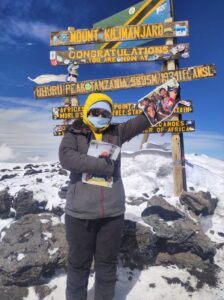 Darling subindo o Kilimanjaro
