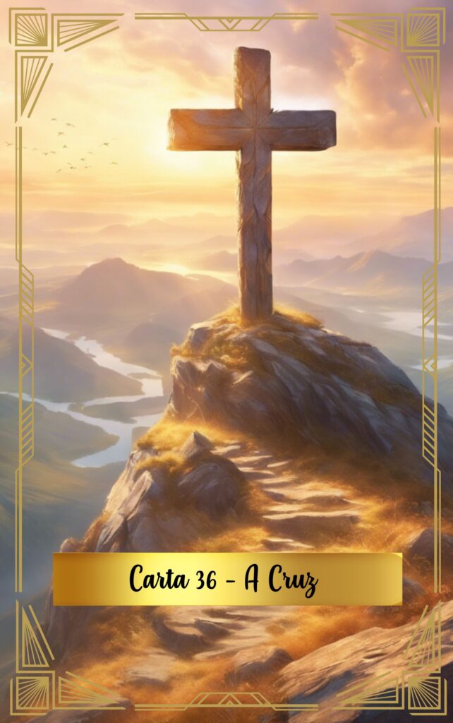 Oráculo - Carta 36 - A Cruz, por Clarissa Guelves